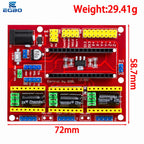 3DV4 CNC Shield V4 + Nano 3.0 + 3pcs DRV8825 Reprap Stepper Drivers Set For Arduino