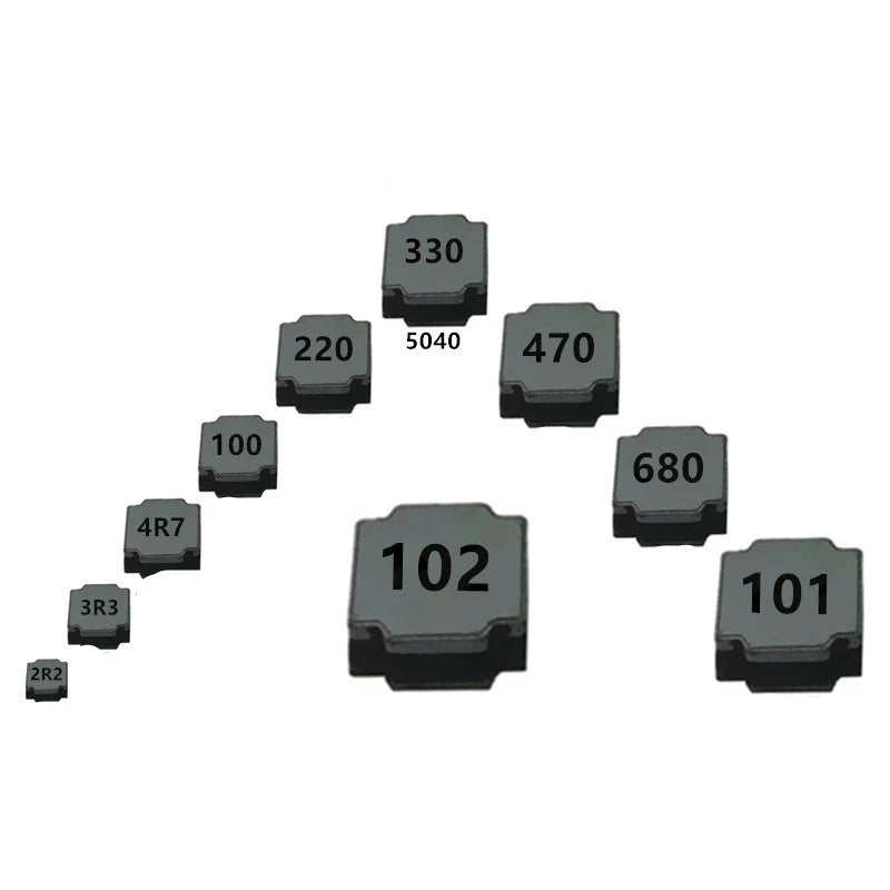 10PCS SMD Magnetic Tape Shielded Power Inductor NR5040 1UH 1.5UH 2.2UH 3.3UH 4.7UH 10UH 22UH 33UH 47UH 100UH 220UH 470UH 1MH