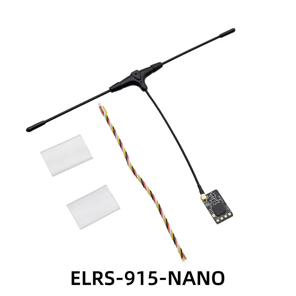 ELRS 915MHz NANO Receiver Rc with T type Antenna Support Wifi upgrade for RC FPV Traversing Drones Parts