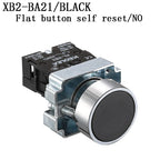 1Pcs Button Switch Self Reset Small Mushroom Head Emergency Stop 22mm Knob Key Start Inching Power on XB2-BG21 XB2-BA31 XB2-BS54