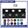 SAMIROB 100pcs/Lot 0805 SMD LED White Ice Blue Red Blue Yellow Green Orange Warm White Pink Purple RGB 2012 Light Emitting Diode