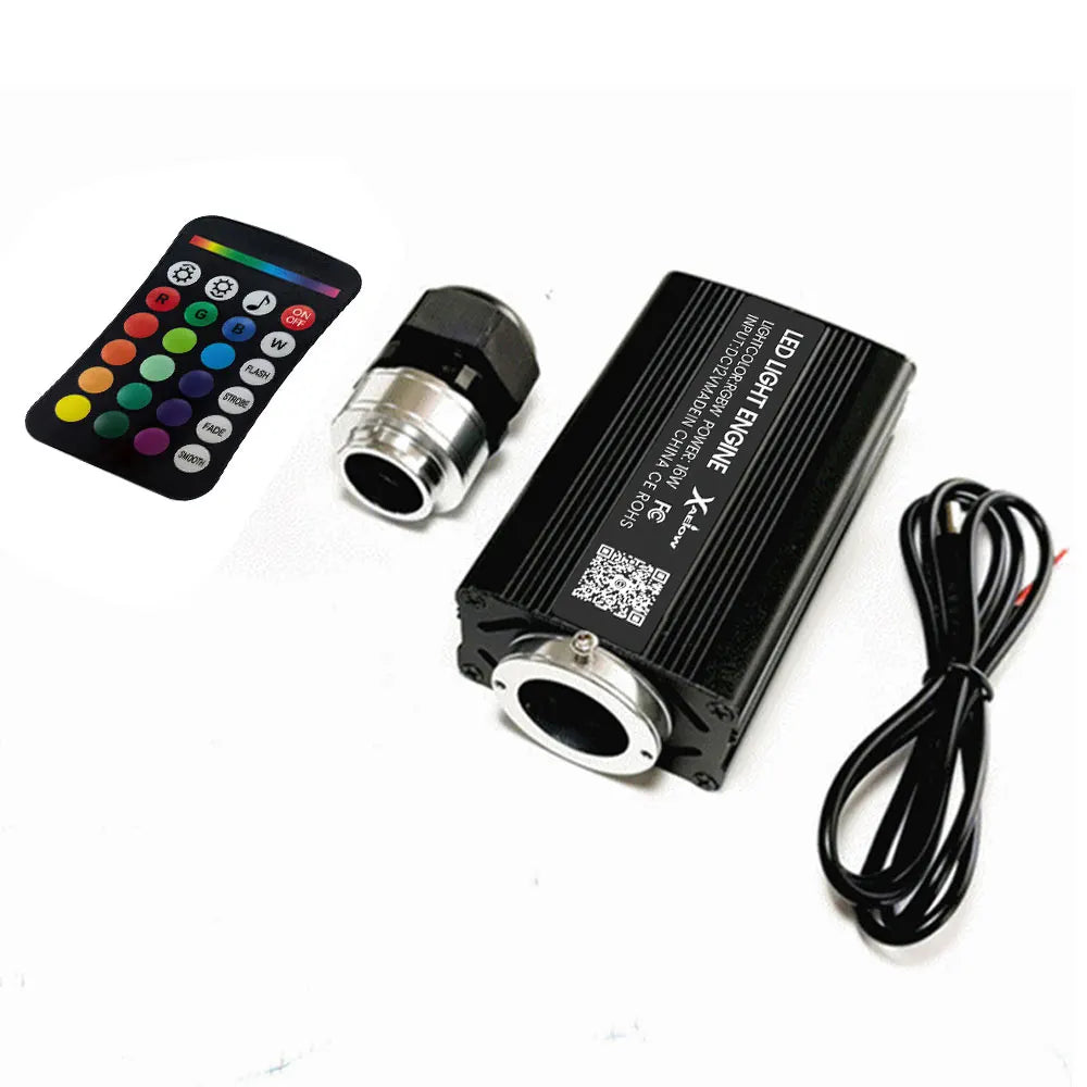 Car Starry Sky Light Auto Home Fiber Optic Lights Atmosphere Lamp Music Control Ceiling Lights RGB 12W 8 Colors Car Styling DIY