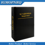 170values *50pcs=8500pcs 0201 0402 0603 0805 1206 SMD resistor 1% 0R~10M Sample Book Resistors Assortment Kit Resistors