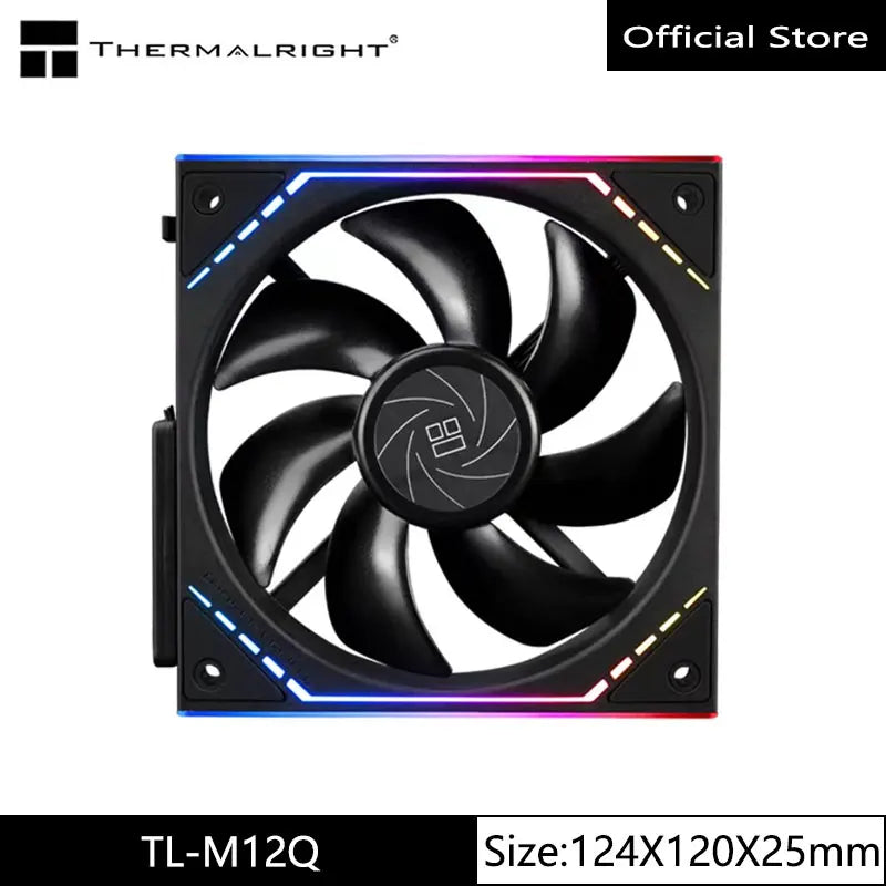 Thermalright TL-M12Q  Computer case cooling fan, wireless splicing/infinity frame/high performance fan