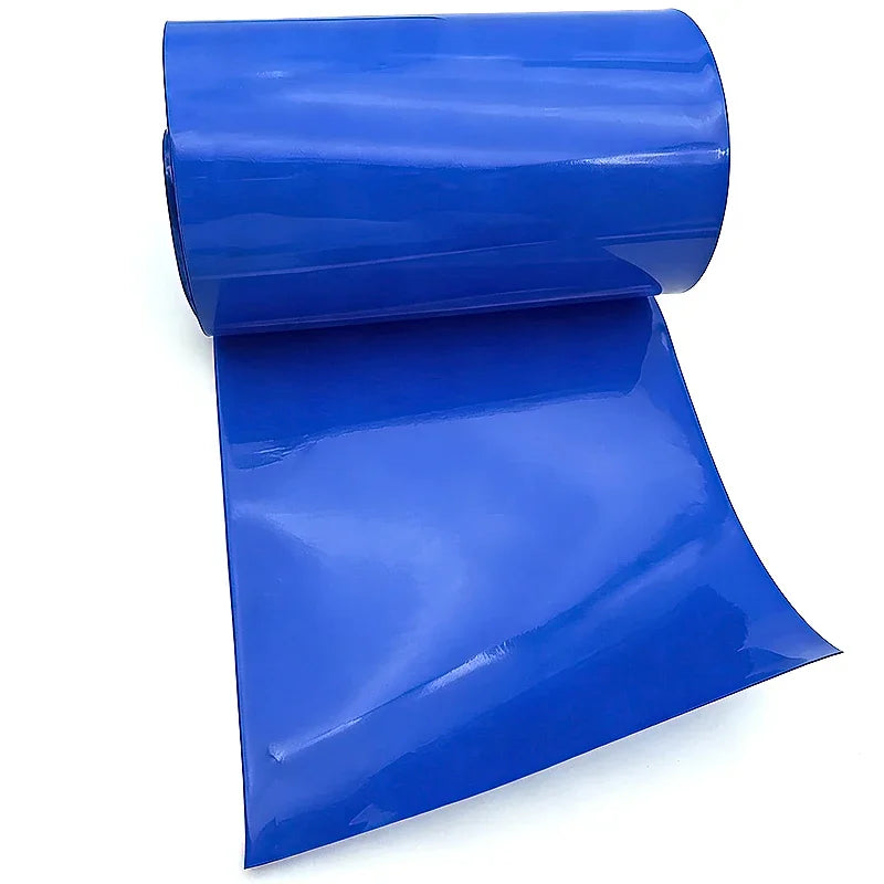 Blue PVC Heat Shrink Tube Wide 30-100mm Insulation/Waterproof/Mechanical Equipment Low Voltage Cable Protective Sleeve