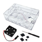 Raspberry Pi 4B Case ABS Protective Shell Box With Cooling Fan