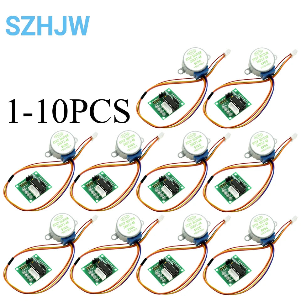 5V 28BYJ-48 Stepper Motor with ULN2003 Driver Board Test Module for Arduino Uno R3 Mega PIC MCU 4-Phase Step Motor DIY Kit