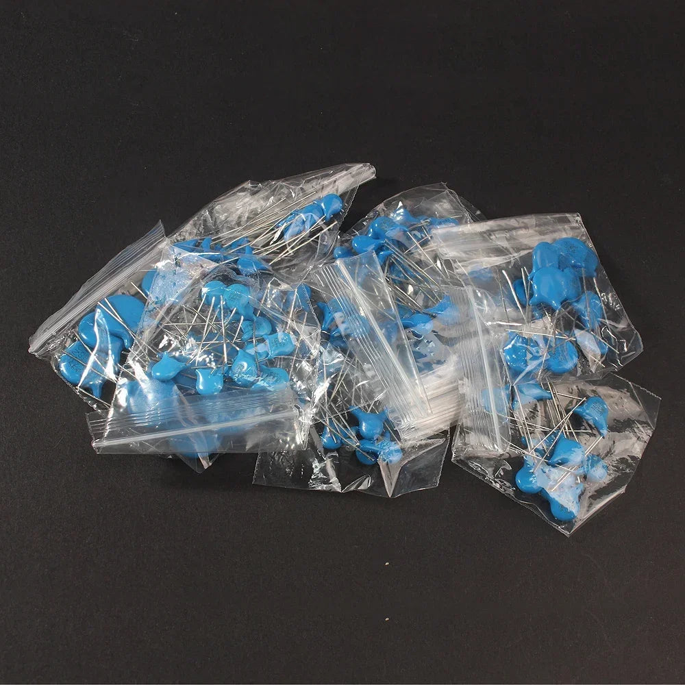100PCS Y1 SafetyCapacitor 250V 400V 102M 103M 471M 222M 472M 470PF 1NF 2.2NF 4.7NF 10NF Set of Ceramic Capacitors Kit