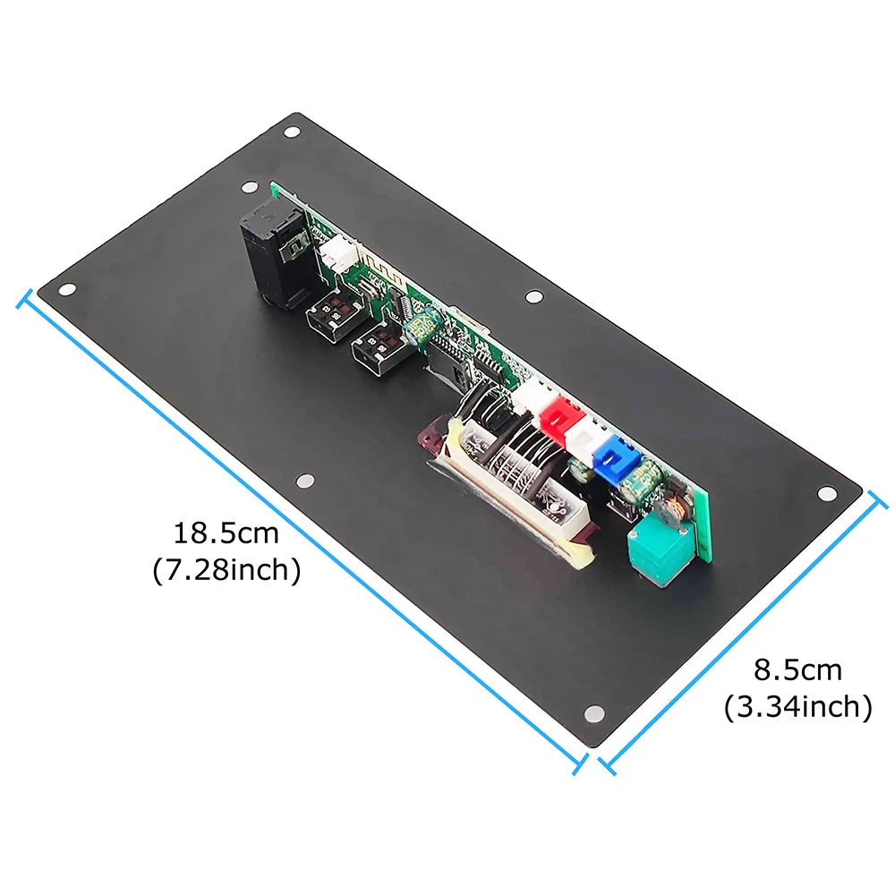 DIY Digital BT Amplifier Subwoofer Board 30W Amp DC 5V MP3 Decoder Board with BT5.0 USB Module and Remote Control for Speakers