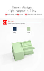 Kailh Box Jade Navy Keyboard Switch Clicky Tactile Switches For DIY Mechanical Keyboard SMD MX 3Pin Switchs Customize Gamer PC