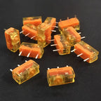 2Pcs/lot New TTC dustproof gold series mouse micro switch 3-pin gold alloy contact 30M 60M 80 million click life mouse button