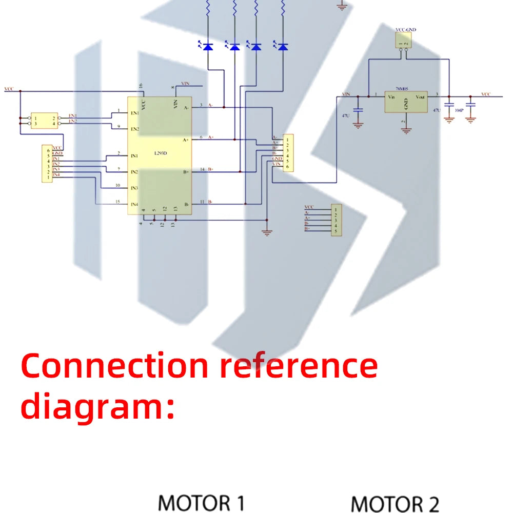 Mini 4-Channel Motor Driver Shield (L293D Module): High-Voltage Current Expansion for Arduino UNO/MEGA 2560