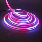 5V RGB+IC Neon Light Strip 15M USB Waterproof Flexible LED Light Strip Music Synchronization Bluetooth Remote Control DIY Home Decoration Changes Ambient light