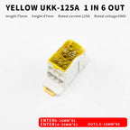 Distribution Box One In Several Out Power Wire Universal Electric Connector Junction Din Rail Terminal Block UKK 80A160A250A400A