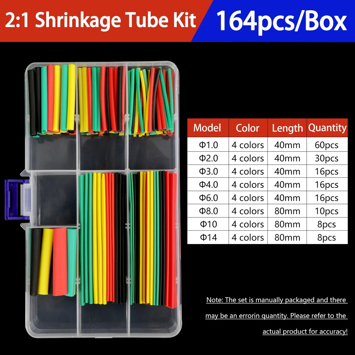 Heat Shrink Tubing Kit 73-900PCS 2:1 3:1 4:1 Ratio Cable Wire Insulation Sleeve Electrical Repair Protector Heat-Shrink Tube Set