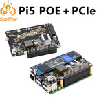 Raspberry Pi 5 PoE Power And PCIe M.2 NVMe SSD HAT PLUS (B) 2230/2242/2260/2280 For PI5