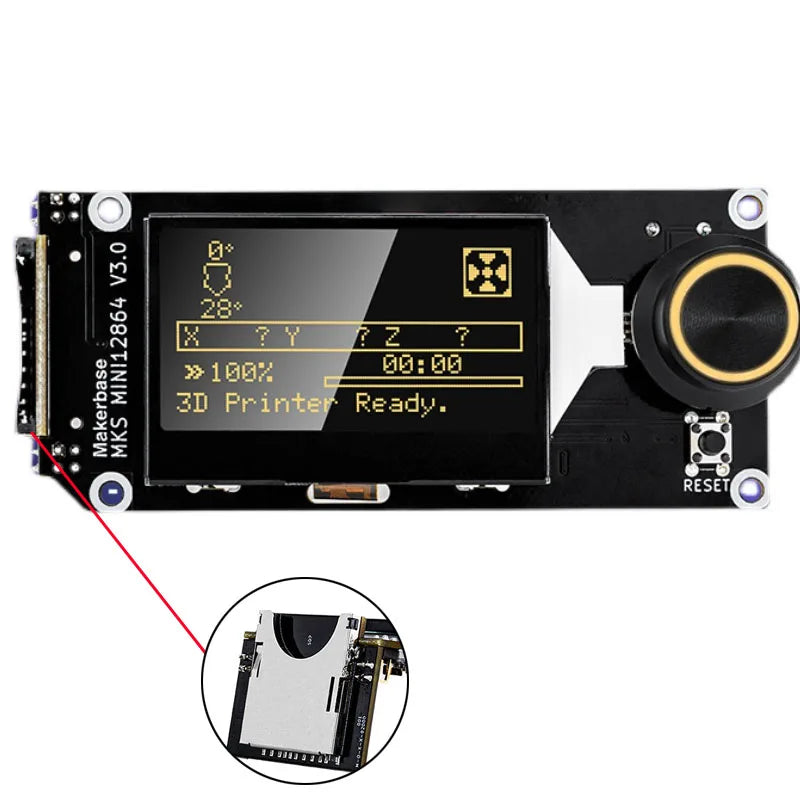 Makerbase MKS TinyBee 3D Printer Motherboard Control Board ESP32 Fit Mini12864 Wifi Control Compatible A4988 TMC2209 Driver