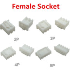 100Pcs JST XH2.54 2/3/4/5/6/7-12 Pin Terminals Plastic Shell Male Plug + Female Socket Wire Connector XH 2.54 2P 3P 4P 5P