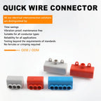 DIY GO 5PCS High Power 1 in 2/4 out Splicing Cable Connector 60A/400V 1-6mm2 Wire Connector Screw lock Terminal Block