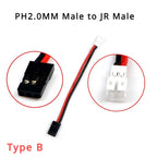 1/5/10Pcs/lot PH2.0 Male/Female to JR/FUTABA Connector Charging Adapter Cable Converter Lead for RC Hobby Battery FPV RC Models