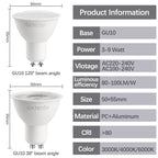 10pcs LED Spotlight GU10 Bulb 5W 6W 7W 8W 9W GU10 AC 220V 100V Replace 30W 40W 50W Halogen Lamp for Home Lighting Derection