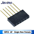 10PCS 2.54mm Single Row Female Long pins 11mm Breakaway PCB Board Pin Header socket Connector 1*2/3/4/6/8/10/15Pin For Arduino