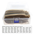 2500pcs Resistor Kit, 1/4W 5% Tolerance Carbon Film Resistors 1 Ohm-10M Ohm 50 Types 10R 39R 680R 56K 470K 3.3M 4.7M Ohm