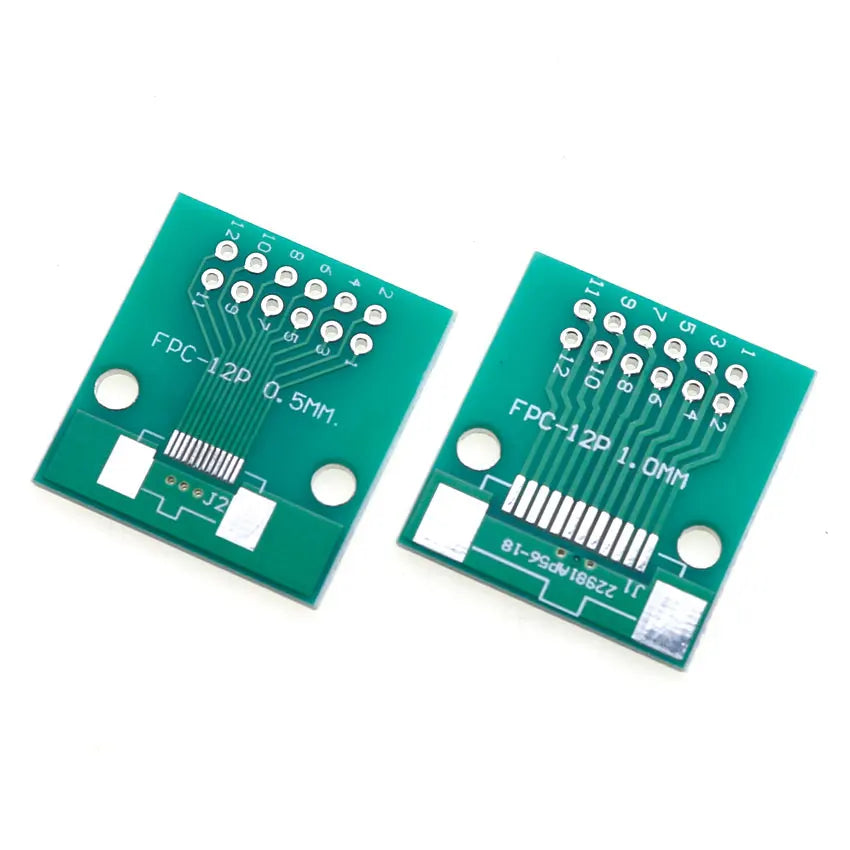 1pcs FPC FFC PCB Board Connector 0.5mm 1mm Pitch Double Side Adapter Socket Plate DIY KIT 6/8/10/12/20/40/50/60Pin To DIP 2.54mm