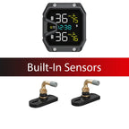 Yangood TMPS Motorcycle Tire Pressure Sensor Waterproof LCD Color Display Real-Time Safety Tire Pressure Monitoring System
