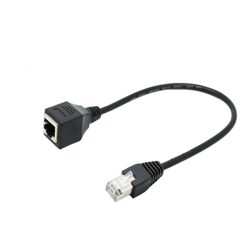 RJ45 Network Cable Splitter RJ45 Male to Female Plug Convert Wire LAN Ethernet Extension Cord 30cm 50cm 1m Network Line Adapter
