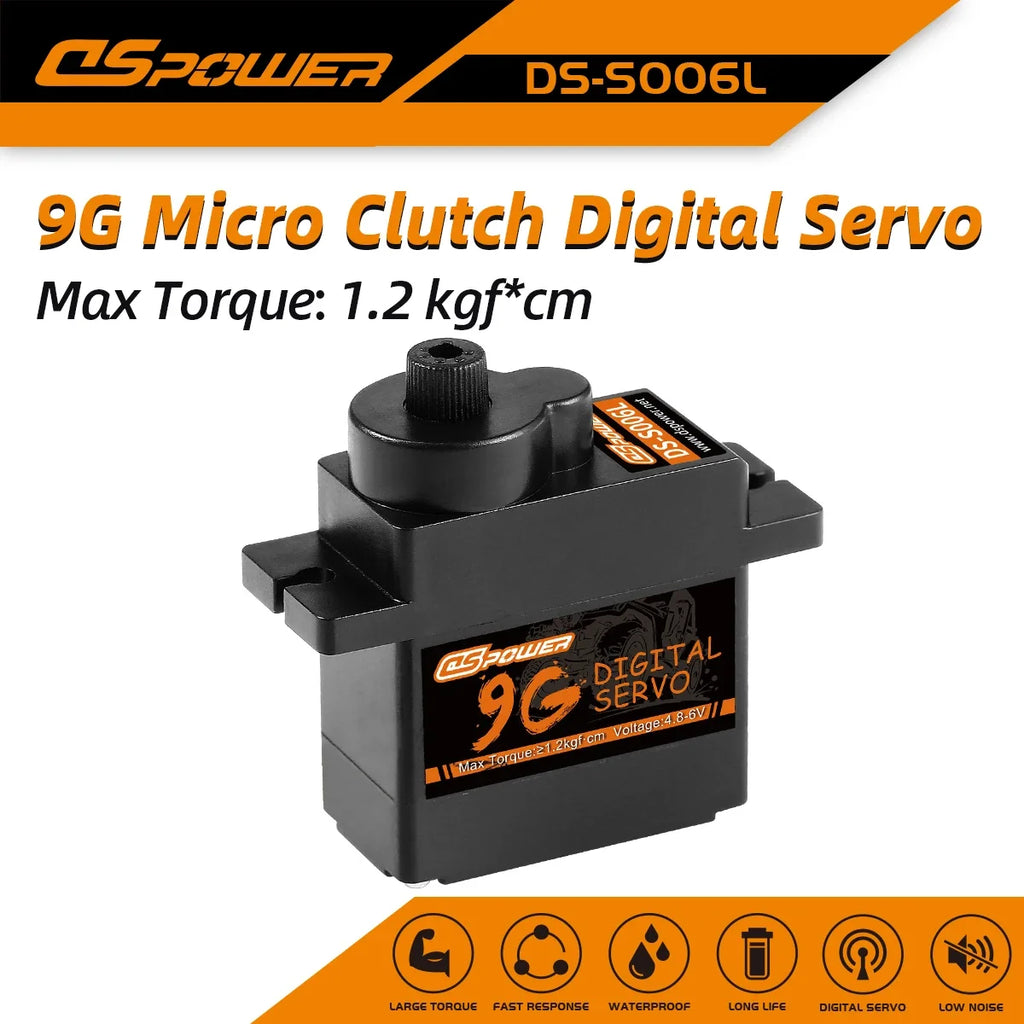 1/5pcs DSpower 9g 12g Metal/plastic Gear Mini Micro Servo Motor for RC Plane SG90 MG90S Helicopter Drone Fixed-Wing Car Robot