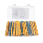 650-2600pcs Metal Film Resistor Assorted Kit 1~3M ohm Resistance 130 Values  1/6W 1/4W 1/2W 1W Set of Resistors 1% High-Quality