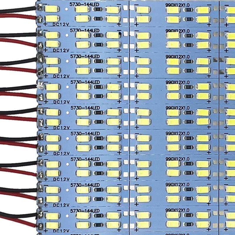5V 12V 24V LED Bar Light Aluminum Rigid Strip Led Hard Strip 5730 Under Cabinet Light Bar Warm Natural White 4000K 10Pcs 50cm
