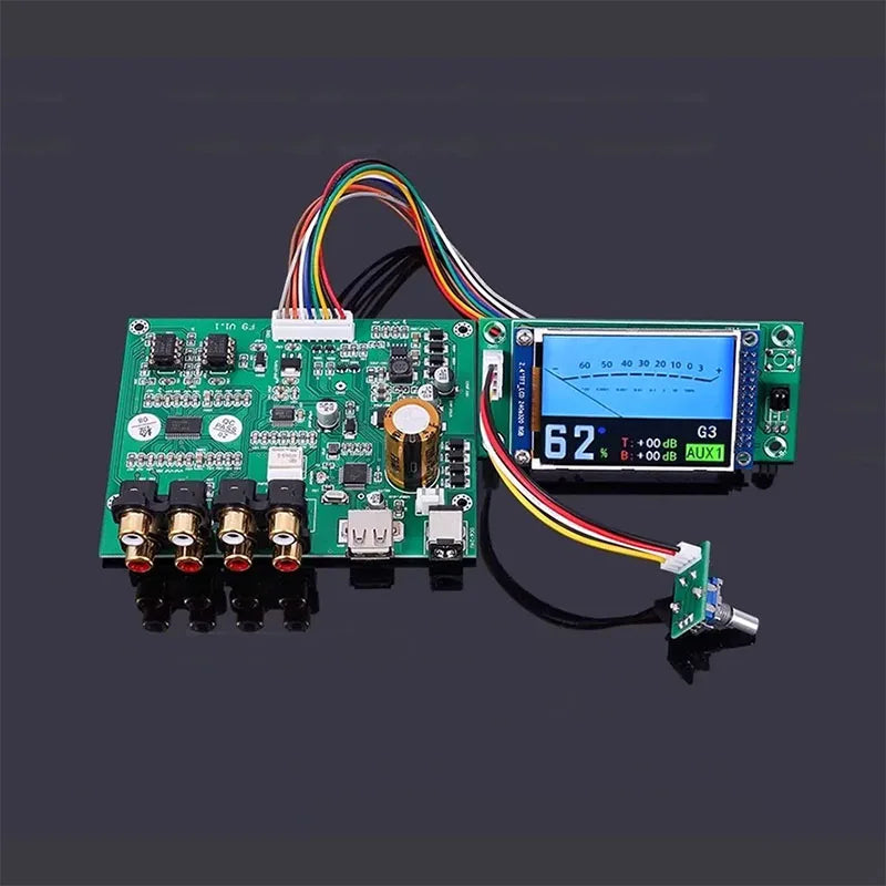 Preamplifier Board Display Hifi High End Bluetooth 5.3 USB Player PCM5102 Independent Decoding With Remote Control Preamp Module