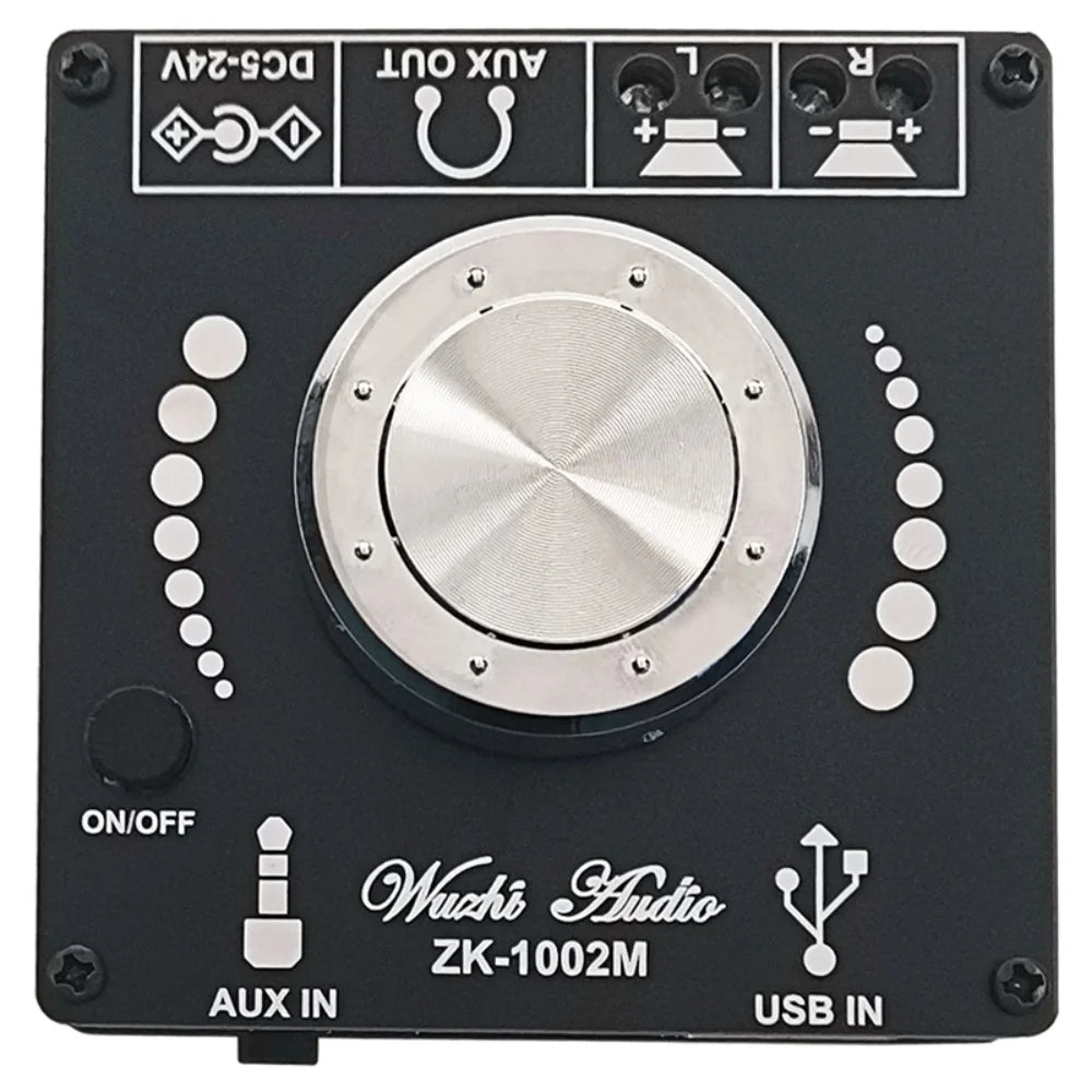 ZK-502M/1002M 2.0 Stereo Bluetooth 5.0 Digital Amplifier Board 50W+50W / 100W+100W Audio Amplifier Module