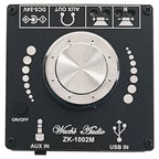 ZK-502M/1002M 2.0 Stereo Bluetooth 5.0 Digital Amplifier Board 50W+50W / 100W+100W Audio Amplifier Module