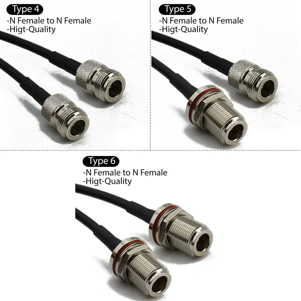 RG58 L16 N Male to N Female Plug Bulkhead conncetor Pigtail Cable RF Coaxial Cables Jumper Cable N Type Crimp Fast Delivery