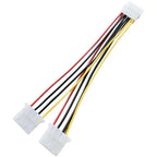 1/2/5 Pcs 4-Pin Power Y Splitter Cable, Male to Dual Female Extension Cord for PC Build & HDD Upgrade
