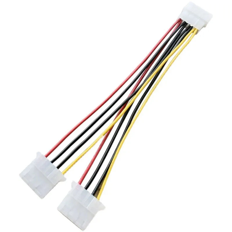 1/2/5 Pcs 4-Pin Power Y Splitter Cable, Male to Dual Female Extension Cord for PC Build & HDD Upgrade