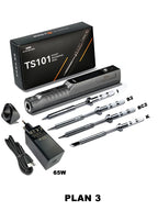 Miniware TS101 Soldering Iron Electric 65W Temperature Programmed LCD New Upgraded TS100 With Soldering Tip Set