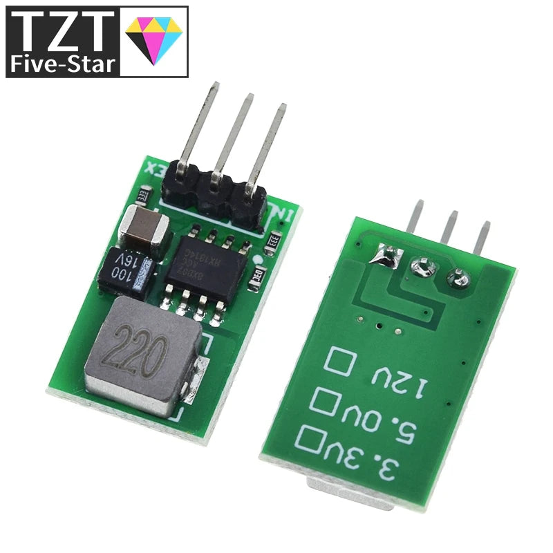 TZT DC 5.5-32V to 5V/1A Voltage Regulator Module Replace LM7805 5V Positive Voltage Regulators To 5V 1A Step-Down Module
