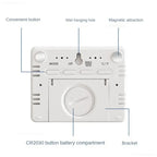 Multifunction Thermometer Hygrometer Automatic Electronic Temperature Humidity Magnetic Attraction Wall Monitor Clocks