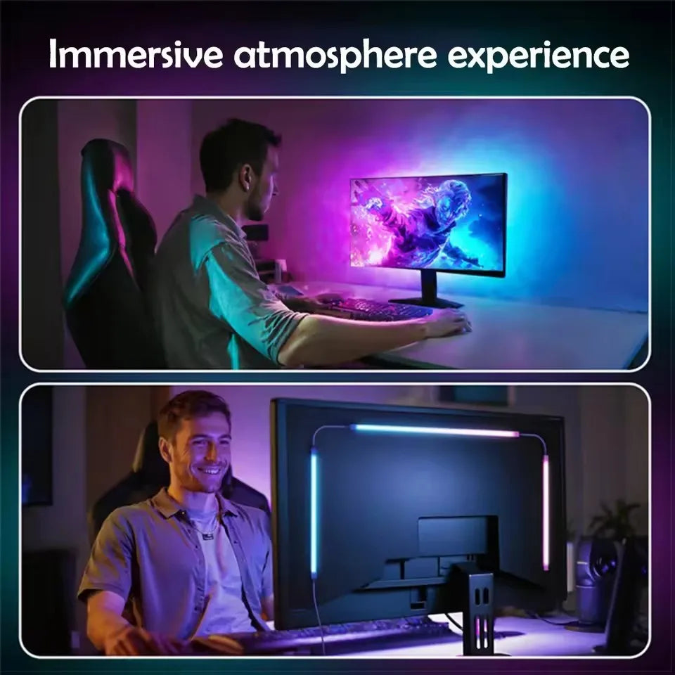 PC Backlight 24 27 32 34 Inch Monitor Screen LED Backlight Music Sync LED Strip Lights Game Room Computer Atmosphere Lights