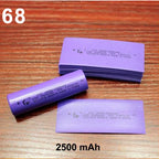100pcs/lot 18650 lithium battery heat shrinkable skin battery packaging PVC packaging insulation sleeve DIY replacement skin