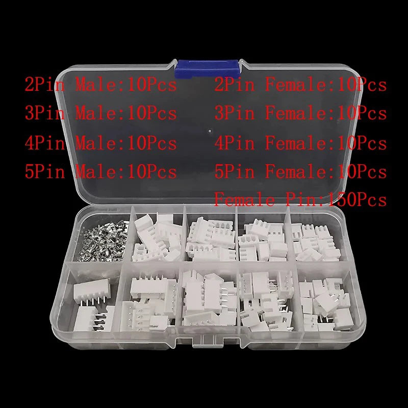 1Pcs SH1.0 / JST 1.25 / PH2.0 / XH2.54 / VH3.96 Male and Female Housing Pin Header Crimp Terminal Adapter JST Connector Kit