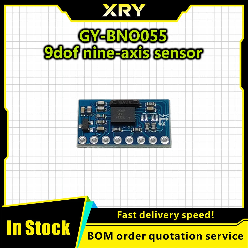 XRY GY-BNO055 9DOF 9-axis BNO055 Absolute Orientation Breakout Board Sensor Module Angle Gyroscope Module IIC Serial for