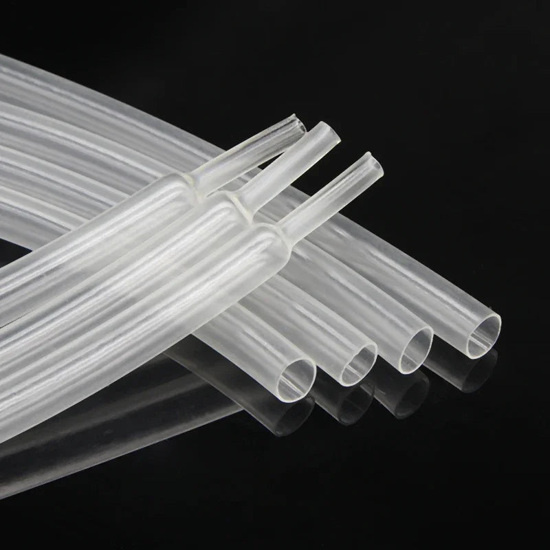 1 - 10m Transparent 4:1 Heat Shrink Tube 4mm ~ 52mm Dual Wall  Adhesive Insulated Thermoretractile Shrink Wrap Cables Protector