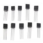 200Pcs Transistor Kit BC327 BC337 2N2222 2N2907 2N3904 2N3906 S8050 S8550 A1015 C1815 PNP/NPN 10 Values TO-92 Transistors Set