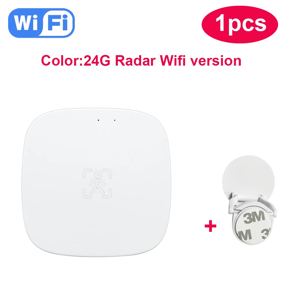 24G Mmwave Radar Human Presence Sensor Tuya Wifi/Zigbee PIR Motion Detector Support Zigbee2mqtt Home Assistant