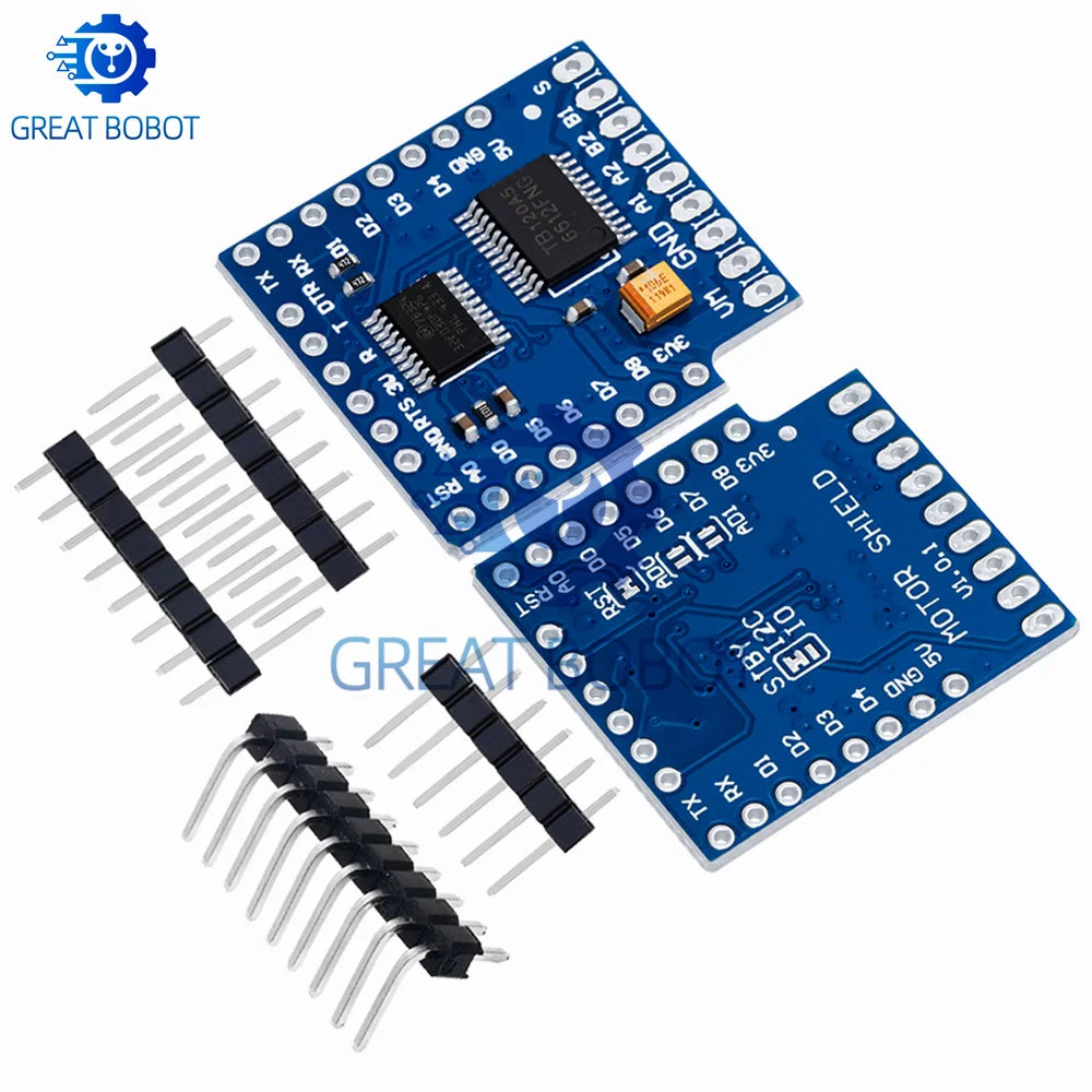 1~10PCS BS 1Set Motor Shield For WeMos D1 Mini TB6612FNG for Wemos I2C Dual Motor Driver Shield Driving Module With Serial Pot